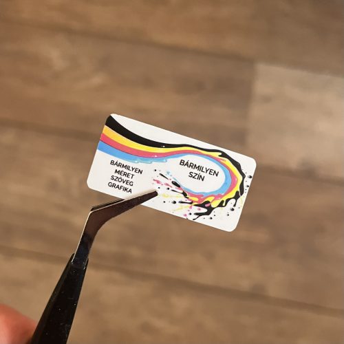 VOID nyomot hagyó biztonsági matrica 20x10 mm ovális, matt fehér