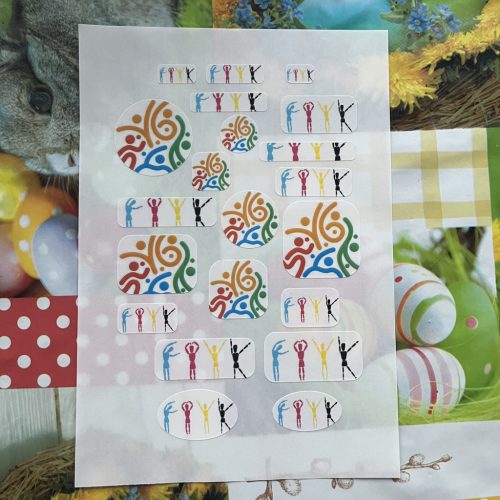 VOID nyomot hagyó biztonsági matrica 20x10 mm ovális, matt fehér