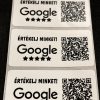 Értékelésgyűjtő matrica 50x25 mm, fehér