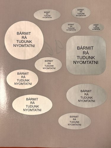 VOID nyomot hagyó biztonsági matrica 15 mm kör, matt ezüst