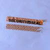 "SECURITY SEAL" VOID nyomot hagyó biztonsági matrica 144x20 mm, narancs