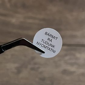   VOID nyomot hagyó biztonsági matrica 25 mm kör, matt fehér