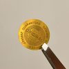 "ORIGINAL" hologram sticker 20 mm round, gold (49 pcs)