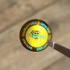 "ORIGINAL" hologram sticker 20 mm round, gold (49 pcs)
