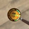 "ORIGINAL" hologram sticker 20 mm round, gold (49 pcs)