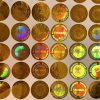 "ORIGINAL" hologram sticker 20 mm round, gold (49 pcs)