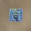 Original/Genuine 6 éves (2027-2032) kétnyelvű felülvizsgálati hologram matrica 30x30 mm 