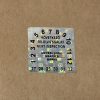 Original/Genuine 6 éves (2027-2032) kétnyelvű felülvizsgálati hologram matrica 30x30 mm 