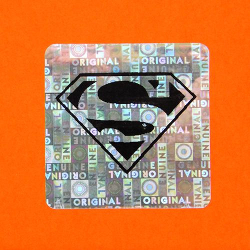 Original/Genuine 30×30 mm Hologram Sticker with Custom Black Print