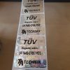 Original/Genuine 30×30 mm Hologram Sticker with Custom Black Print