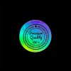 Hologram Effect Sticker Black CUSTOM Printing