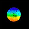 Hologram Effect Sticker Black CUSTOM Printing