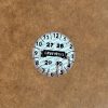 Original/Authentic/Genuine 20 mm runder Hologrammaufkleber schwarz mit INDIVIDUELLEM Druck