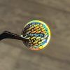 Original/Authentic/Genuine 20 mm runder Hologrammaufkleber schwarz mit INDIVIDUELLEM Druck