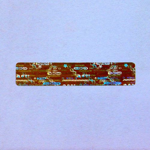 GVCO Security Hologram Sticker 50x10 mm