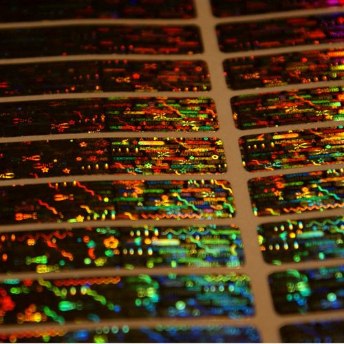 GVCO Security Hologram Sticker 50x10 mm