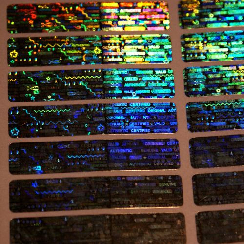 GVCO Security Hologram Sticker 50x10 mm