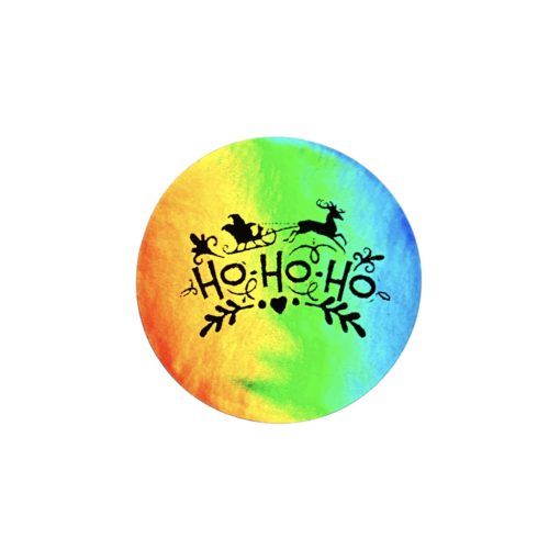 Hologram hatású matrica fekete EGYEDI nyomtatással 25 mm kör