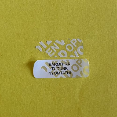 VOID-Sicherheitsetikett, 10 mm rund, matt silber