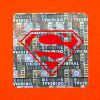 Original/Genuine 30×30 mm hologram sticker with custom red printing