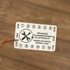 Destruktív 6 Year (2026-2031) Electrical Safety Sticker 50x32 mm, White