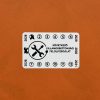 Destruktív 6 Year (2026-2031) Electrical Safety Sticker 50x32 mm, White