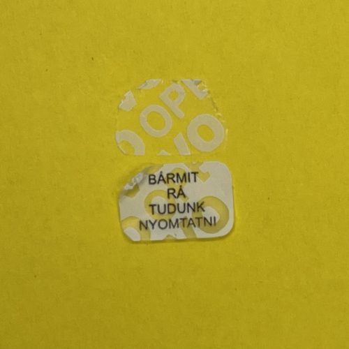 VOID Security Sticker 10 mm Round, Matte Silver