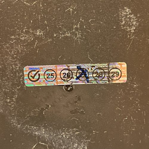 5-Year (2026-2030) Review Hologram Sticker 50x10 mm