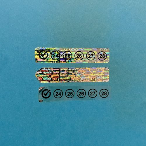 5-Year (2026-2030) Review Hologram Sticker 50x10 mm