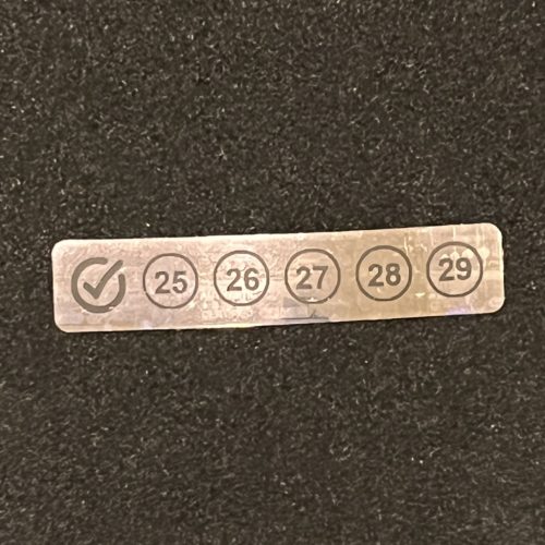 5-Year (2026-2030) Review Hologram Sticker 50x10 mm