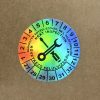 Hologramos vinyl 6 éves (2027-2032) felülvizsgálati matrica 30 mm kör