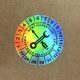 Hologramos vinyl 6 éves (2027-2032) felülvizsgálati matrica 30 mm kör