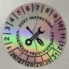 Hologramos vinyl 6 éves (2026-2031) felülvizsgálati matrica 30 mm kör