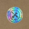 Hologramos vinyl 6 éves (2027-2032) felülvizsgálati matrica 30 mm kör