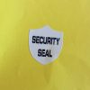 "SECURITY SEAL" VOID nyomot hagyó biztonsági matrica 25x30 mm pajzs forma, matt fehér