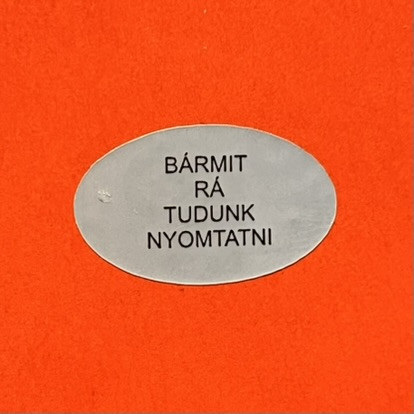 VOID nyomot hagyó biztonsági matrica 35x15 mm, ovális, matt ezüst
