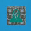 Original/Genuine 20×20 mm hologram sticker green with CUSTOM printing