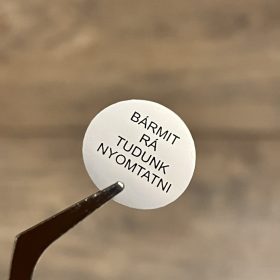   VOID nyomot hagyó biztonsági matrica 20 mm kör, matt ezüst