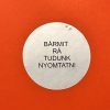 VOID nyomot hagyó biztonsági matrica 50 mm kör, matt ezüst
