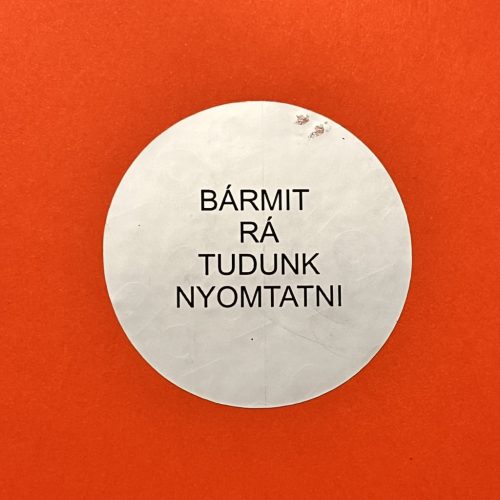 VOID nyomot hagyó biztonsági matrica 50 mm kör, matt ezüst