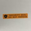 "SECURITY SEAL" NON VOID security label 45x15 mm, red