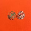 VOID-Sicherheitsetikett, 10 mm rund, matt silber