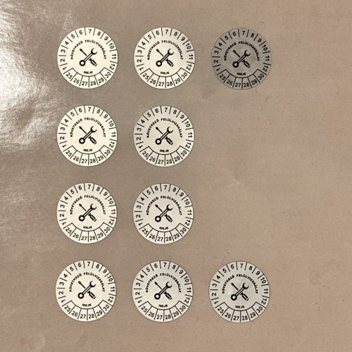 VOID-Sicherheitsetikett, 10 mm rund, matt silber