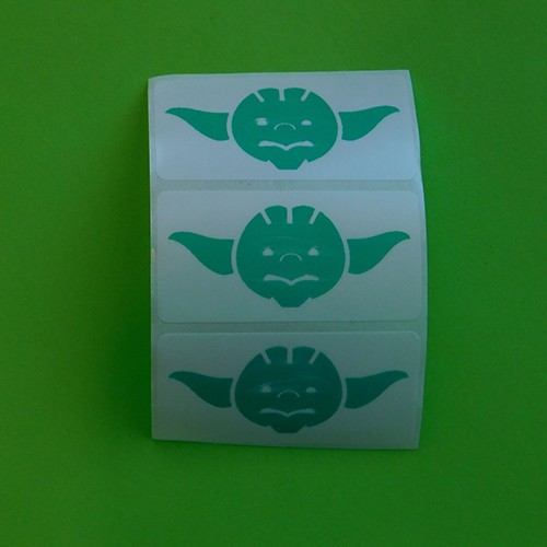 VOID Sicherheitsaufkleber 50x25 mm grün mit INDIVIDUELLEM Druck, weiß