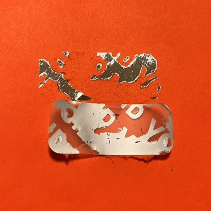 VOID Sicherheitsaufkleber hinterlässt Spuren, 50x20 mm, matt silber