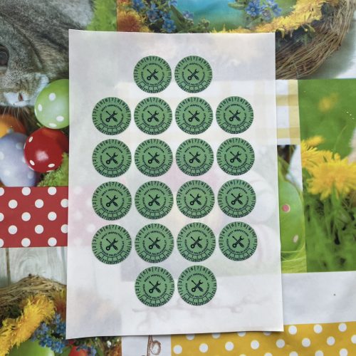 VOID nyomot hagyó 6 éves (2025-2030) villamosbiztonsági felülvizsgálati matrica 30 mm kör, fehér