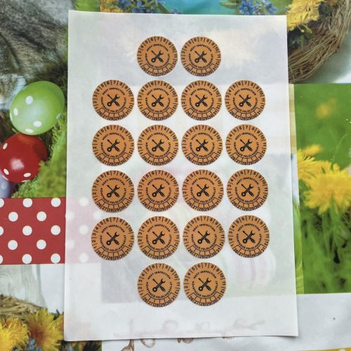 VOID nyomot hagyó 6 éves (2025-2030) villamosbiztonsági felülvizsgálati matrica 30 mm kör, fehér