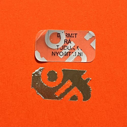 "SECURITY SEAL" VOID nyomot hagyó biztonsági matrica 20x10 mm, matt ezüst