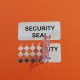 "SECURITY SEAL" Tamper-Evident Security Label 40x18 mm, Glossy Silver