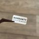 "WARRANTY VOID IF REMOVED" Destructive Security Sticker 20x10 mm, White